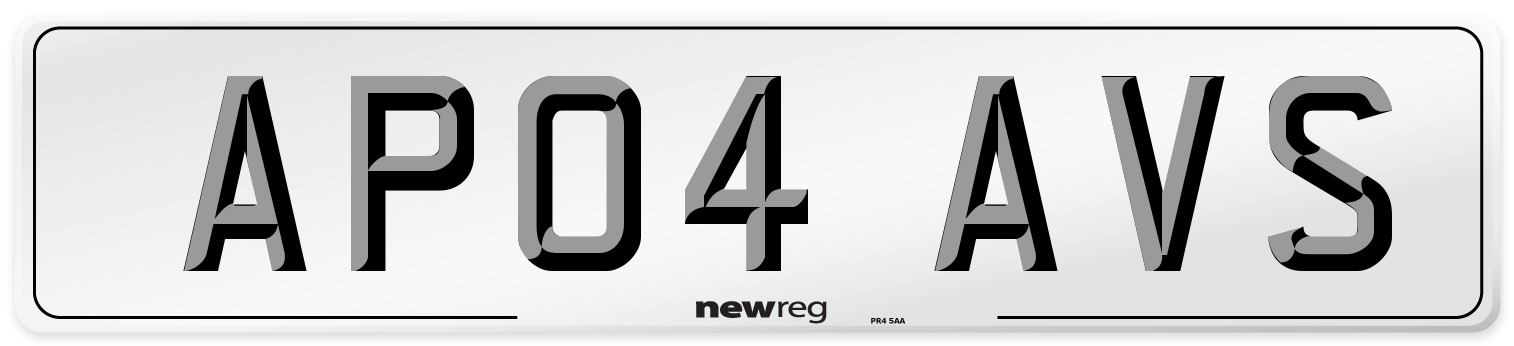 AP04 AVS Number Plate from New Reg